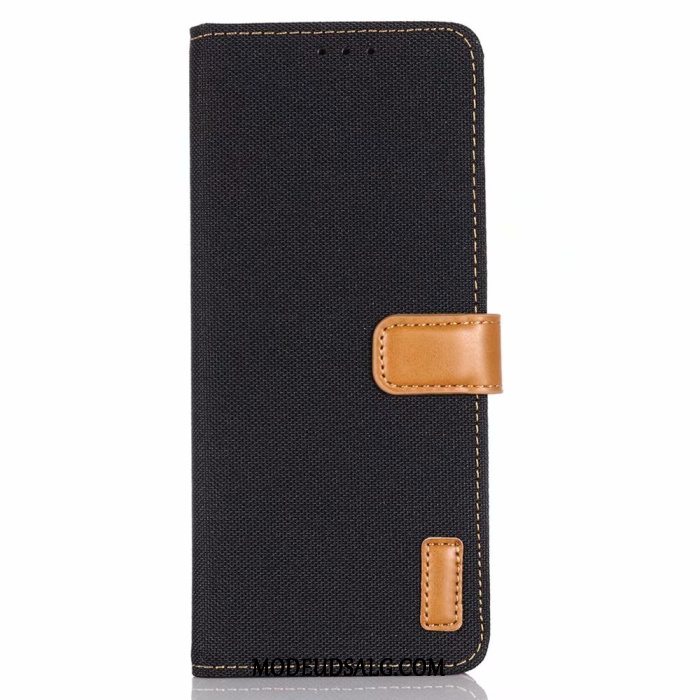 Sony Xperia 10 Ii Etui Beskyttelse Cover Lædertaske Sort Folio