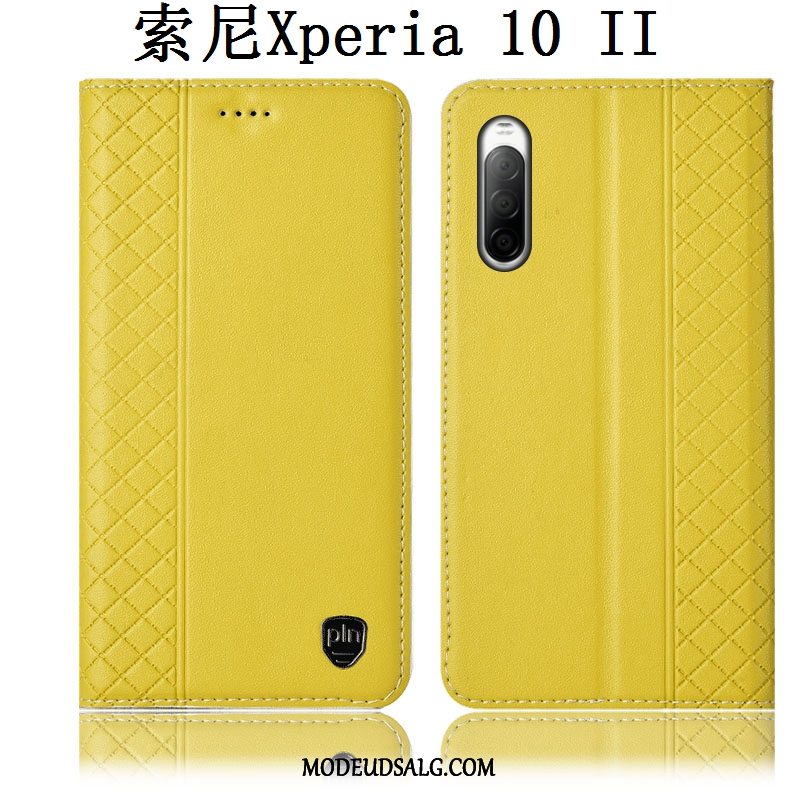 Sony Xperia 10 Ii Etui Folio Beskyttelse Anti-fald Cover Rød