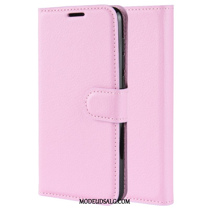 Sony Xperia 10 Plus Etui / Cover Beskyttelse Blå Lædertaske Litchi