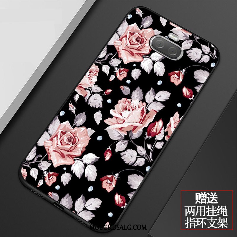 Sony Xperia 10 Plus Etui / Cover Kunst Simple Blomster Blå Alt Inklusive