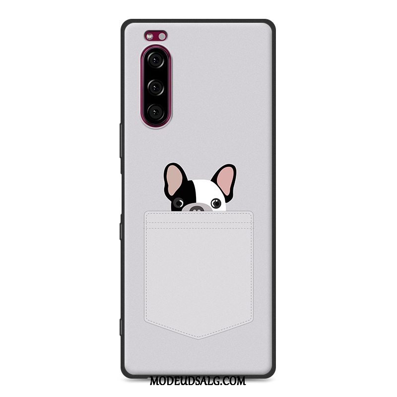 Sony Xperia 5 Etui / Cover Anti-fald Alt Inklusive Blød Cartoon Grå