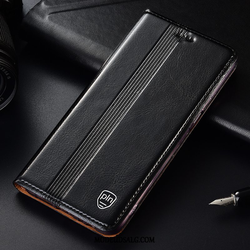 Sony Xperia 5 Etui / Cover Lædertaske Sort Folio Beskyttelse