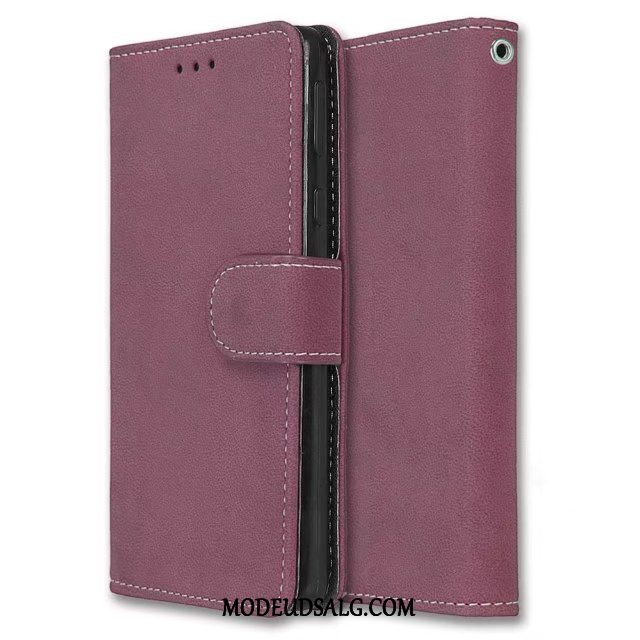 Sony Xperia E5 Etui Tegnebog Support Cover Nubuck Beskyttelse