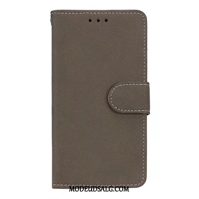 Sony Xperia E5 Etui Tegnebog Support Cover Nubuck Beskyttelse