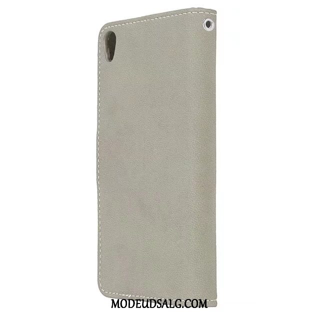 Sony Xperia E5 Etui Tegnebog Support Cover Nubuck Beskyttelse