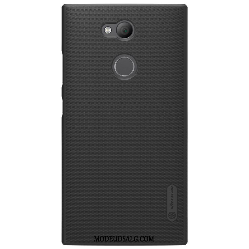 Sony Xperia L2 Etui Anti-fald Rød Nubuck Cover Beskyttelse