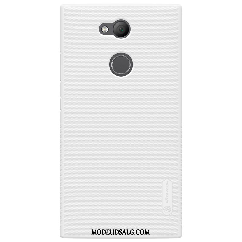 Sony Xperia L2 Etui Anti-fald Rød Nubuck Cover Beskyttelse