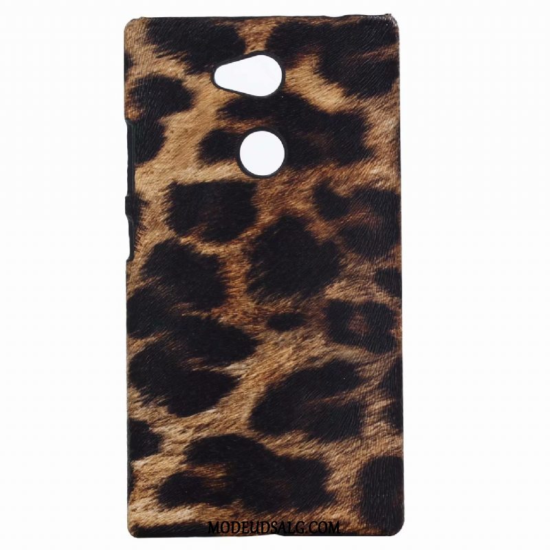 Sony Xperia L2 Etui Beskyttelse Pulver Læderhandsker Leopard Cover