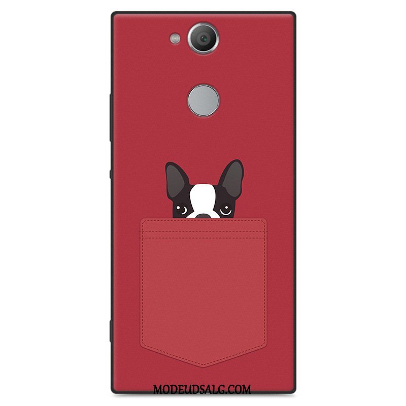 Sony Xperia L2 Etui Silikone Cover Beskyttelse Sort Cartoon