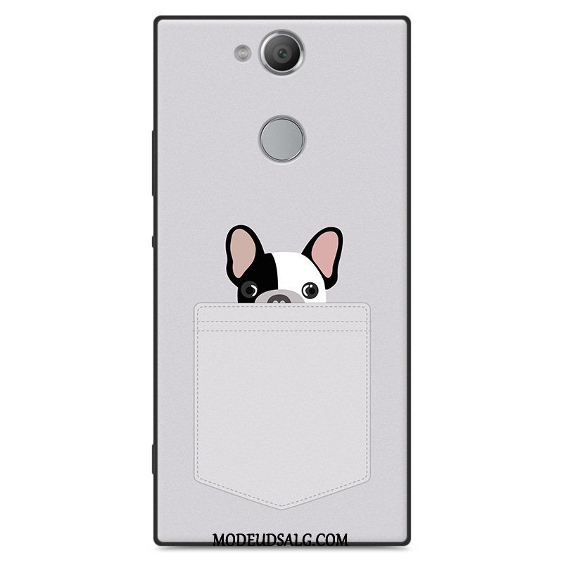 Sony Xperia L2 Etui Silikone Cover Beskyttelse Sort Cartoon