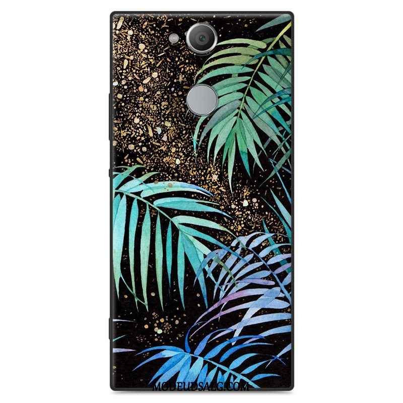 Sony Xperia L2 Etui Silikone Cover Beskyttelse Sort Cartoon