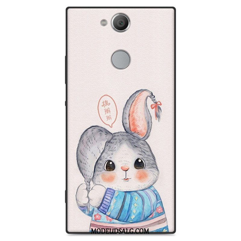 Sony Xperia L2 Etui Silikone Cover Beskyttelse Sort Cartoon