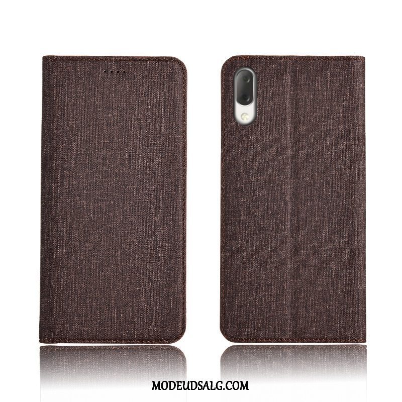 Sony Xperia L3 Etui / Cover Beskyttelse Ny Lyserød Nubuck Silikone