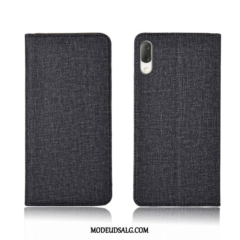 Sony Xperia L3 Etui / Cover Beskyttelse Ny Lyserød Nubuck Silikone