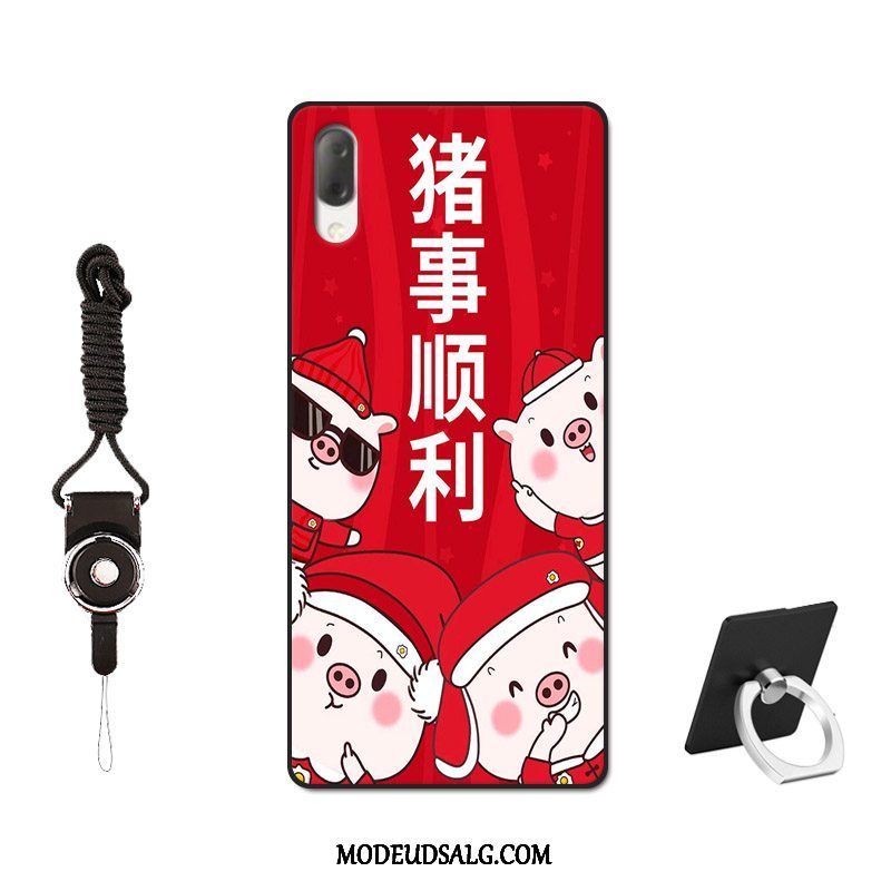 Sony Xperia L3 Etui / Cover Trend Rød Malet Kreativ