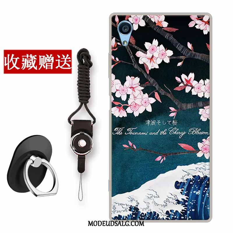 Sony Xperia Xa Etui / Cover Blomster Trend Silikone Anti-fald Gul