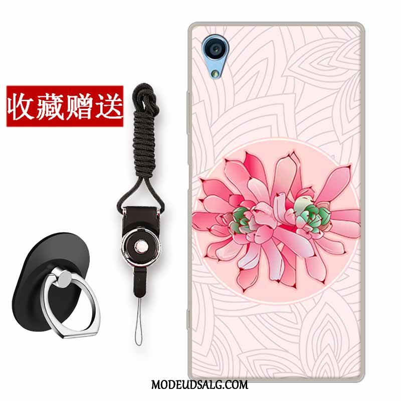 Sony Xperia Xa Etui / Cover Blomster Trend Silikone Anti-fald Gul