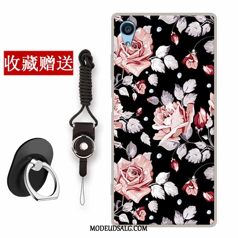 Sony Xperia Xa Etui / Cover Blomster Trend Silikone Anti-fald Gul