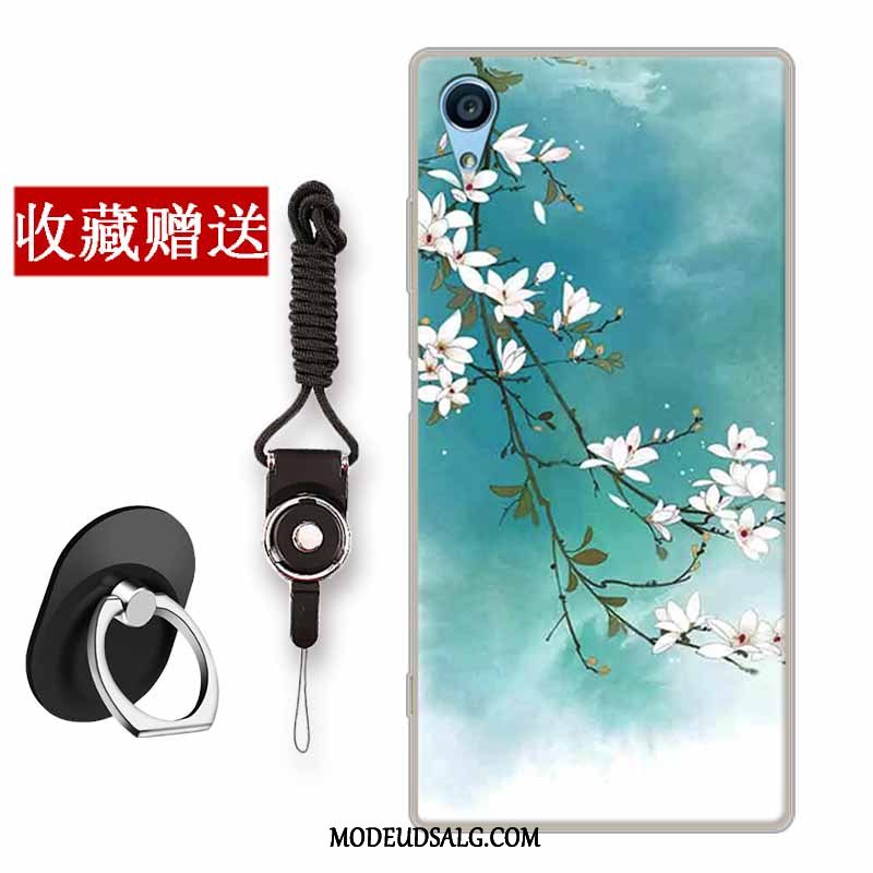 Sony Xperia Xa Etui / Cover Blomster Trend Silikone Anti-fald Gul