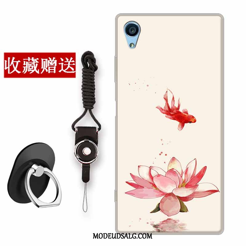 Sony Xperia Xa Etui / Cover Blomster Trend Silikone Anti-fald Gul