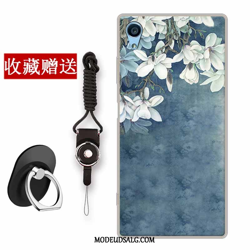 Sony Xperia Xa Etui / Cover Blomster Trend Silikone Anti-fald Gul