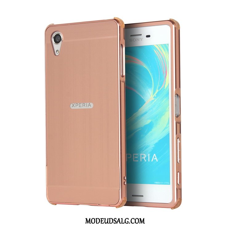 Sony Xperia Xa Etui Cover Spejl Rosa Guld Ramme Anti-fald