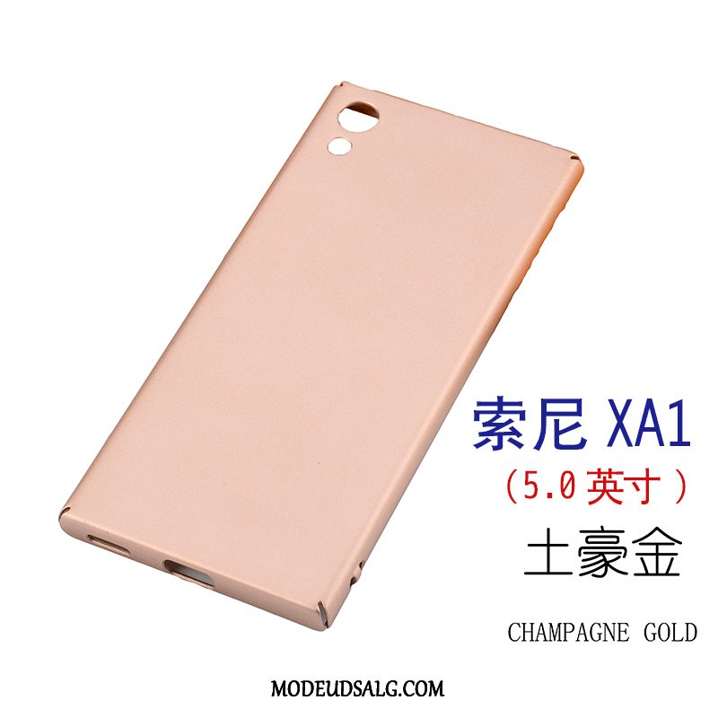 Sony Xperia Xa Etui Hård Beskyttelse Nubuck Rosa Guld Føle