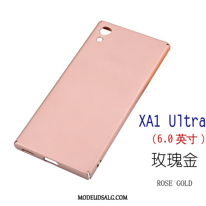 Sony Xperia Xa Etui Hård Beskyttelse Nubuck Rosa Guld Føle