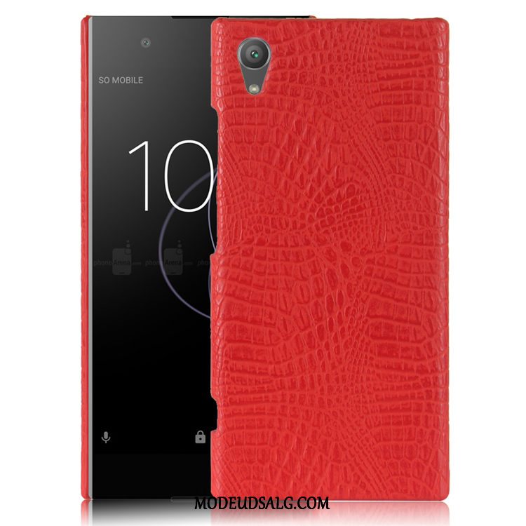 Sony Xperia Xa1 Etui / Cover Krokodille Mønster Anti-fald Orange Hård