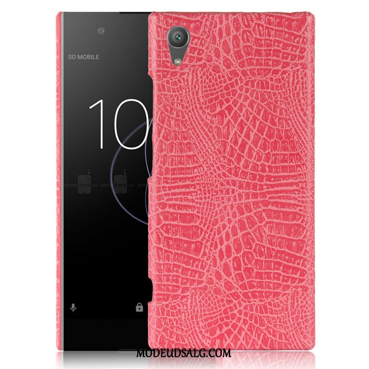 Sony Xperia Xa1 Etui / Cover Krokodille Mønster Anti-fald Orange Hård