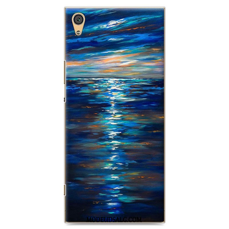 Sony Xperia Xa1 Etui Cyan Beskyttelse Trend Cover Hård