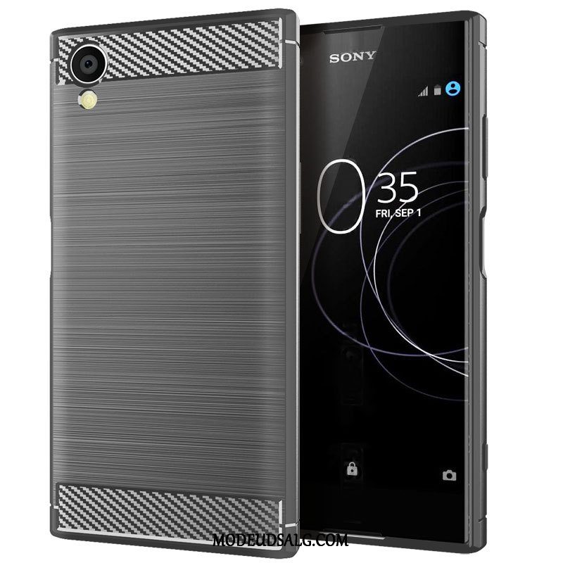 Sony Xperia Xa1 Etui Rød Silikone Cover Beskyttelse Silke