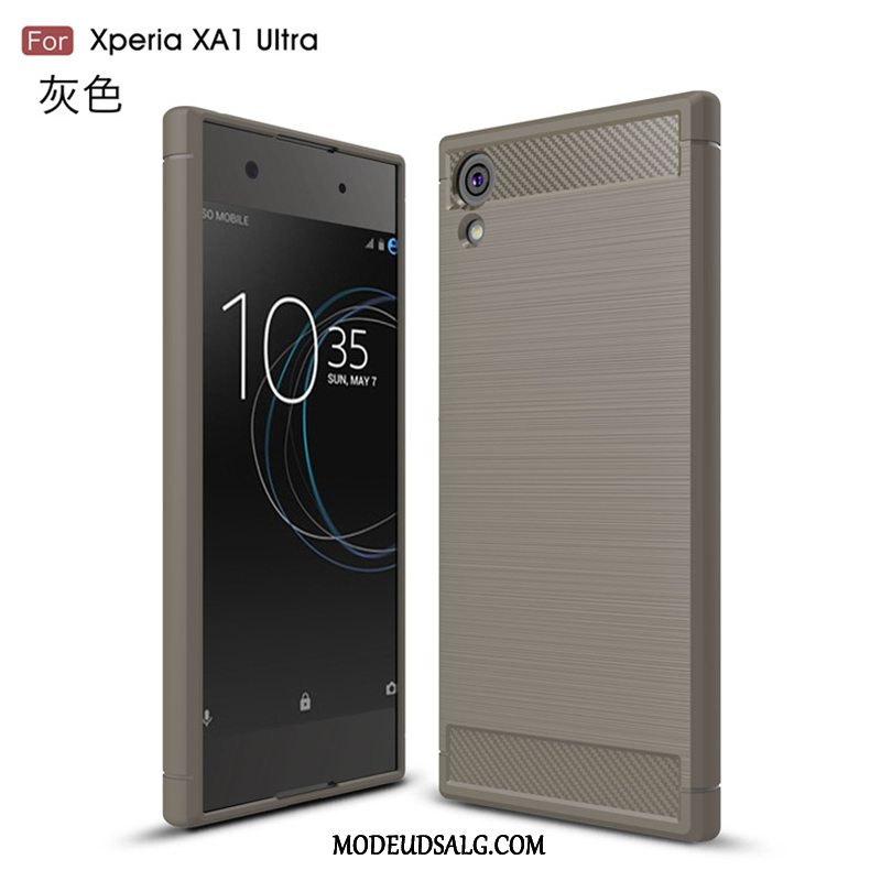 Sony Xperia Xa1 Ultra Etui Business Mode Silikone Blå Trend