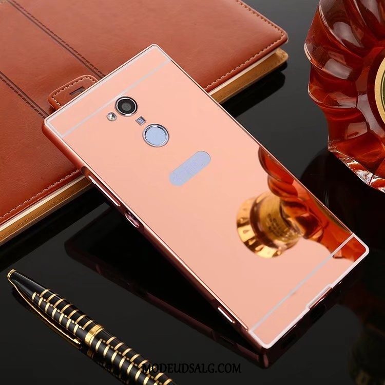 Sony Xperia Xa2 Etui / Cover Lyserød Metal Belægning Ramme Beskyttelse