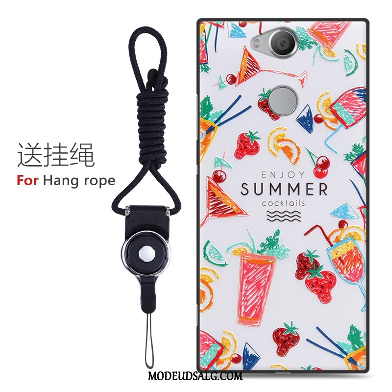 Sony Xperia Xa2 Etui Hvid Beskyttelse Cartoon Cover Trend