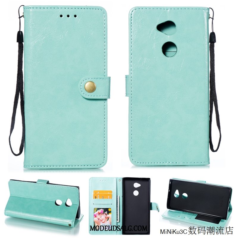 Sony Xperia Xa2 Etui Lædertaske Anti-fald Lilla Cover Simple