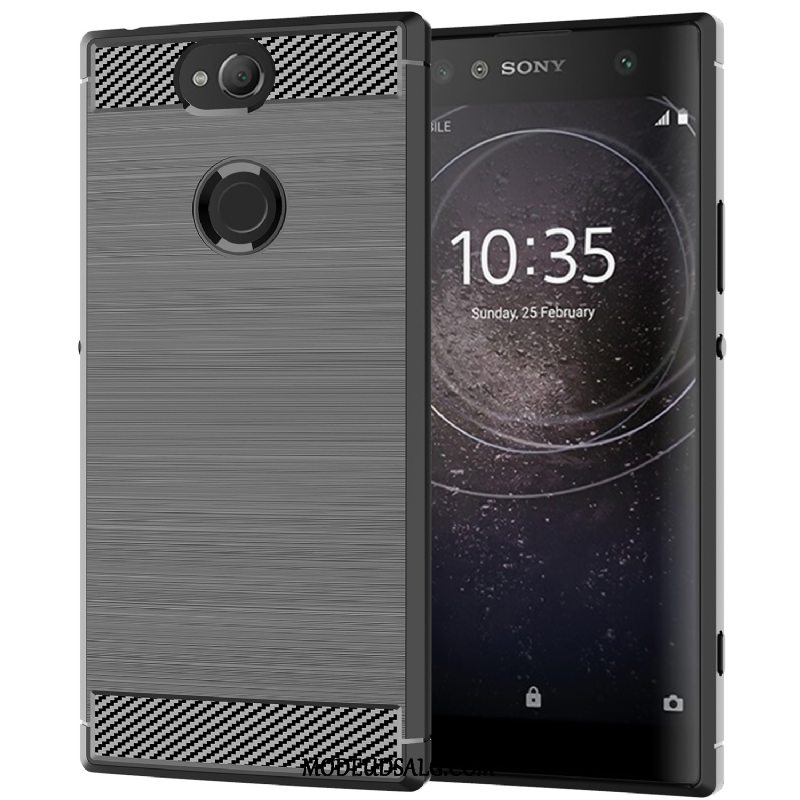 Sony Xperia Xa2 Plus Etui Cover Anti-fald Blå Mønster Beskyttelse