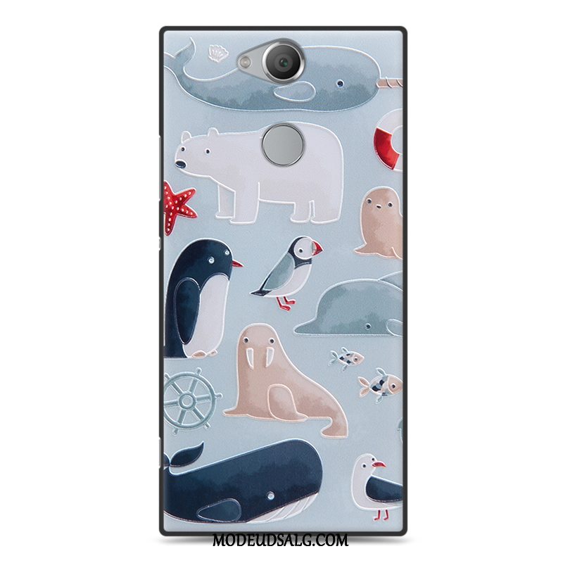 Sony Xperia Xa2 Plus Etui Farve Nubuck Cartoon Beskyttelse Cover