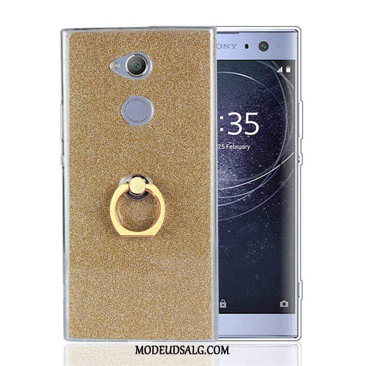 Sony Xperia Xa2 Ultra Etui Blød Guld Silikone Cover Ring