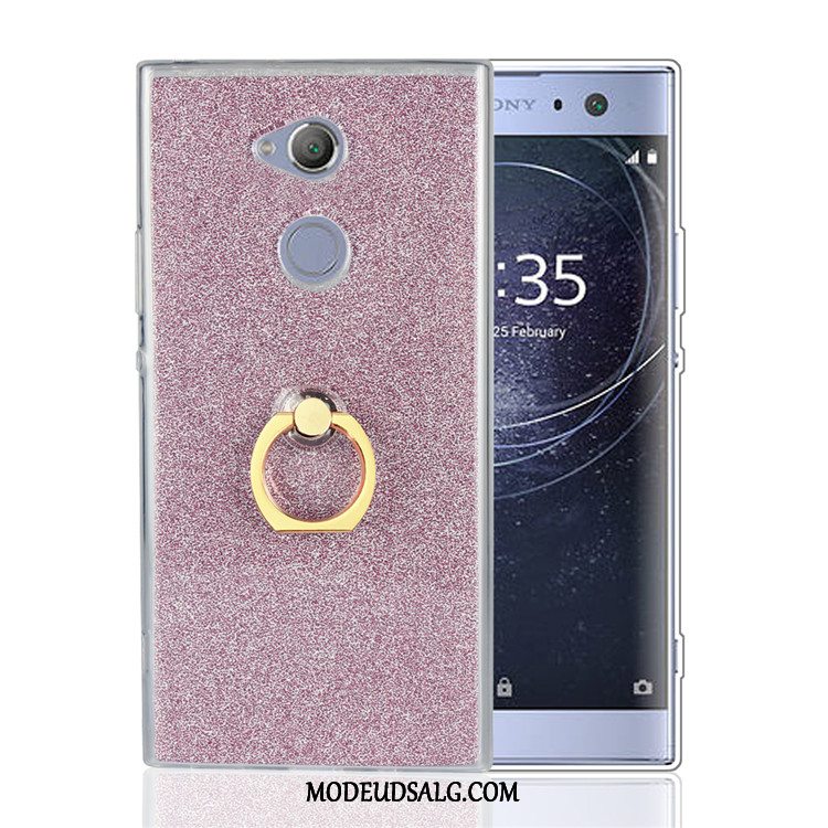 Sony Xperia Xa2 Ultra Etui Blød Guld Silikone Cover Ring