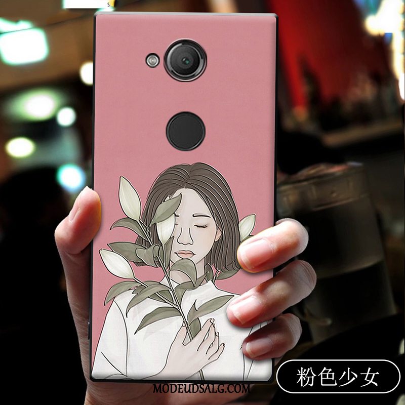 Sony Xperia Xa2 Ultra Etui Nubuck Relief Blød Cartoon Cover