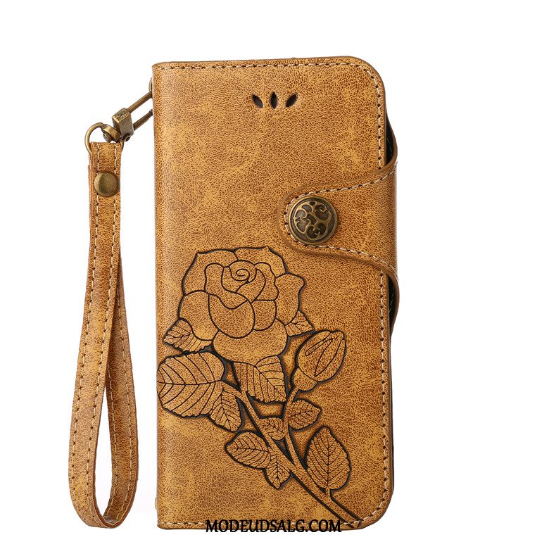 Sony Xperia Xz Etui Beskyttelse Folio Vintage Lædertaske Blomster