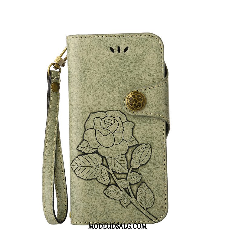 Sony Xperia Xz Etui Beskyttelse Folio Vintage Lædertaske Blomster