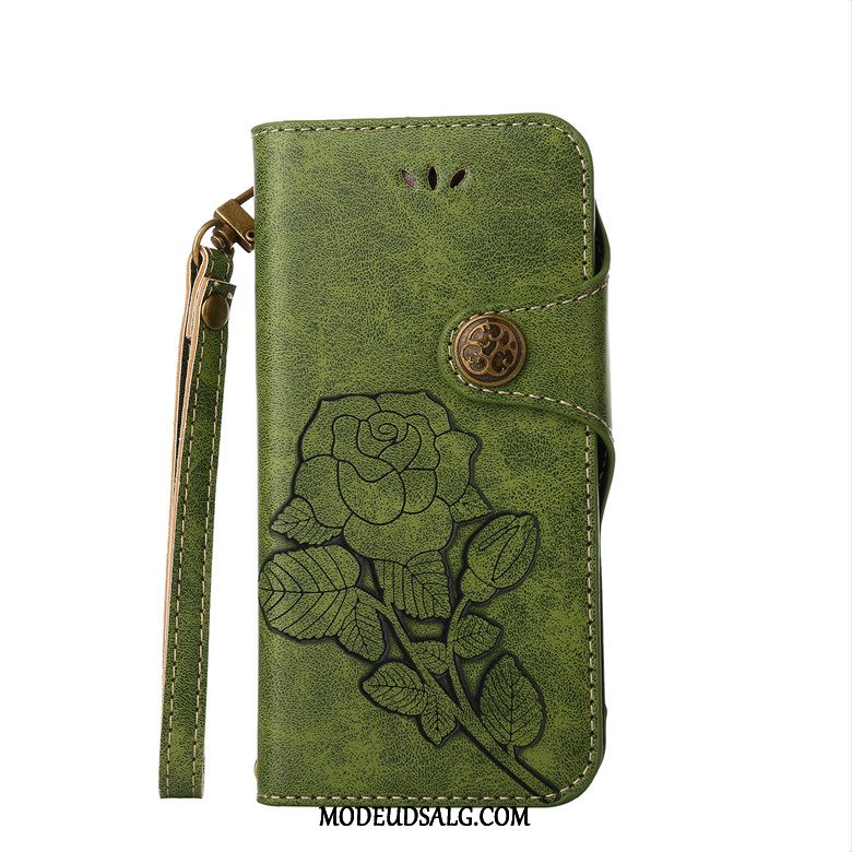 Sony Xperia Xz Etui Beskyttelse Folio Vintage Lædertaske Blomster