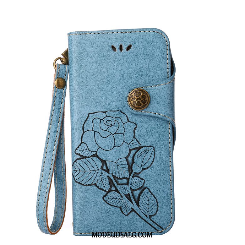 Sony Xperia Xz Etui Beskyttelse Folio Vintage Lædertaske Blomster