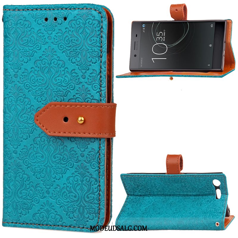 Sony Xperia Xz Premium Etui Alt Inklusive Blød Clamshell Lædertaske Cover