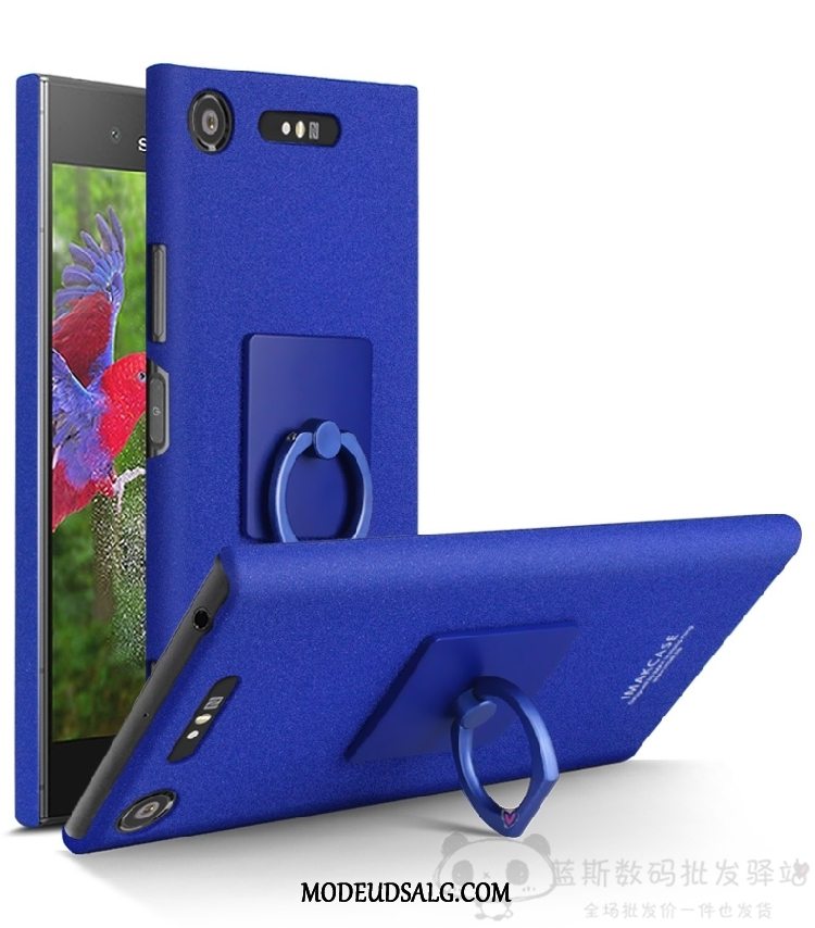 Sony Xperia Xz1 Etui / Cover Beskyttelse Hård Denim Nubuck