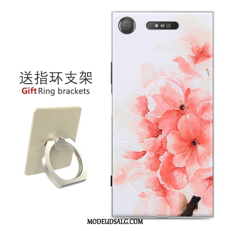 Sony Xperia Xz1 Etui / Cover Kreativ Af Personlighed Sort Malet