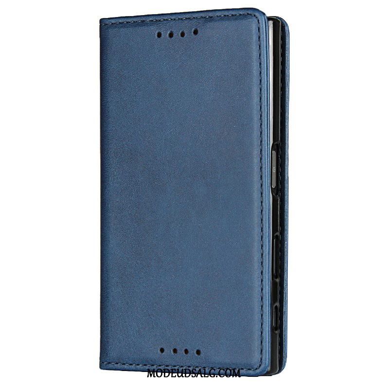 Sony Xperia Xz1 Etui / Cover Sort Lædertaske