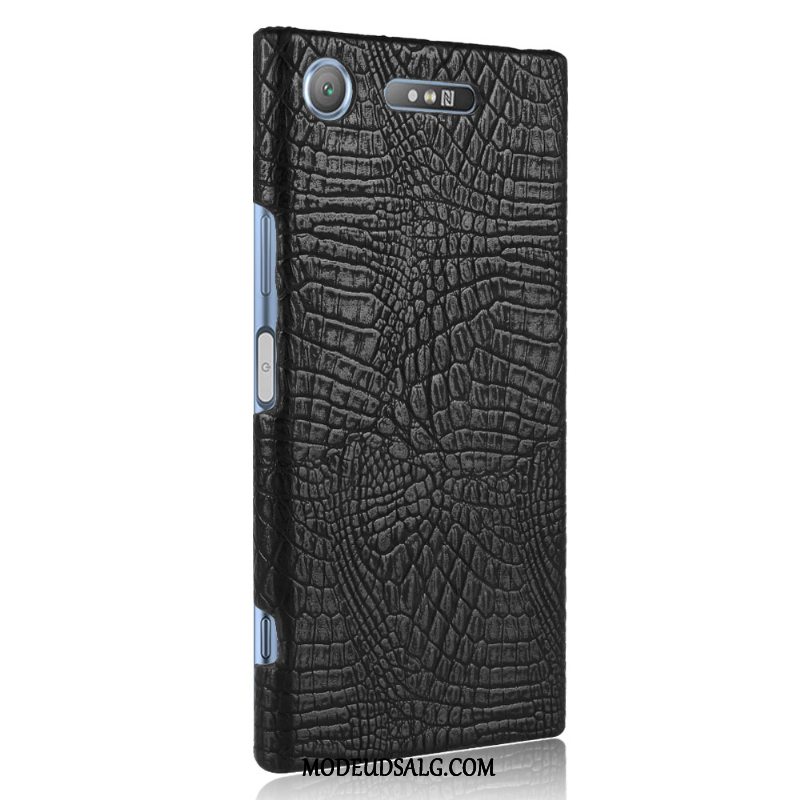 Sony Xperia Xz1 Etui Krokodille Mønster Simple Nubuck Læderhandsker Tasker